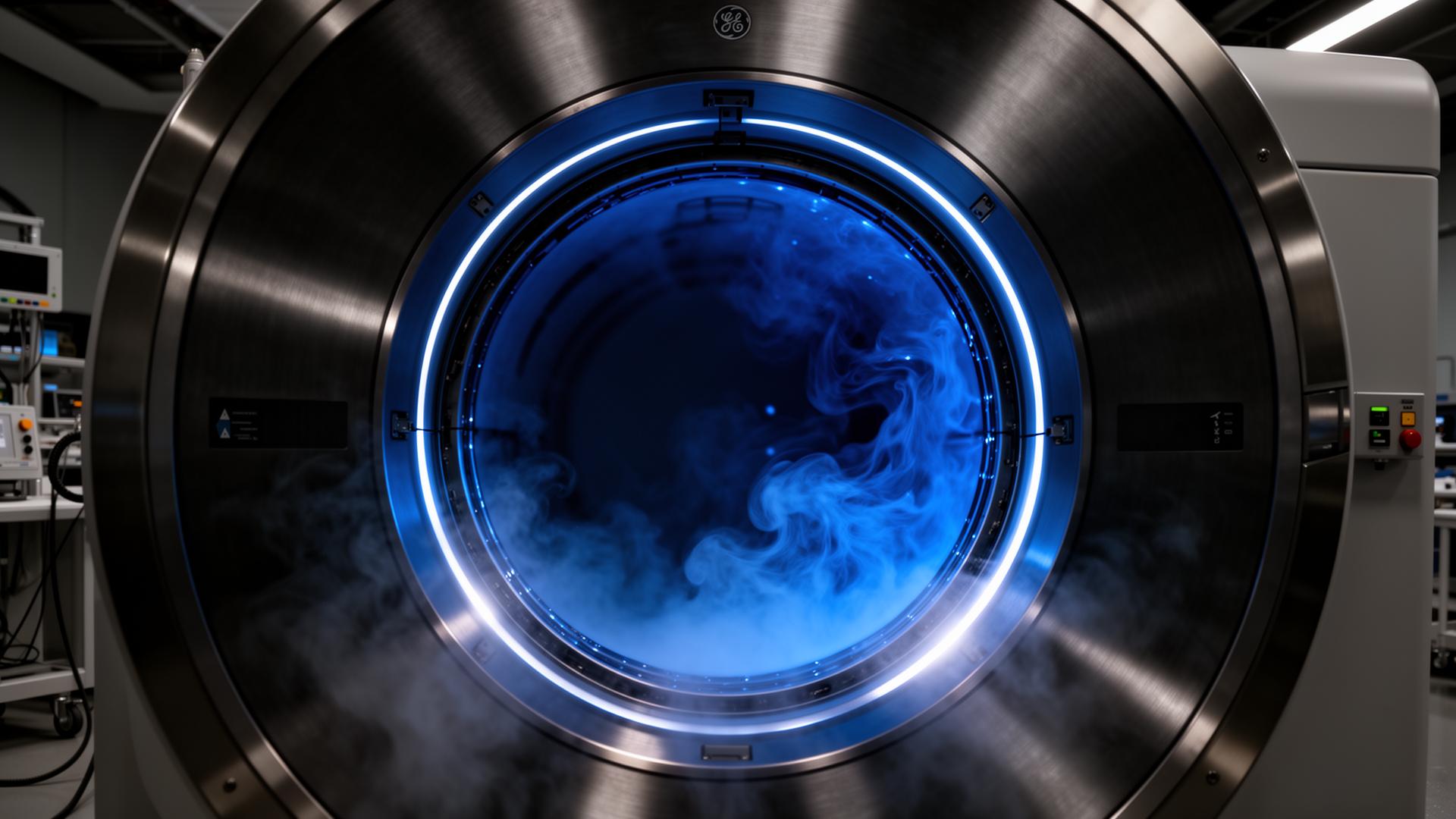 Magneto MRI GE com vapor criogênico